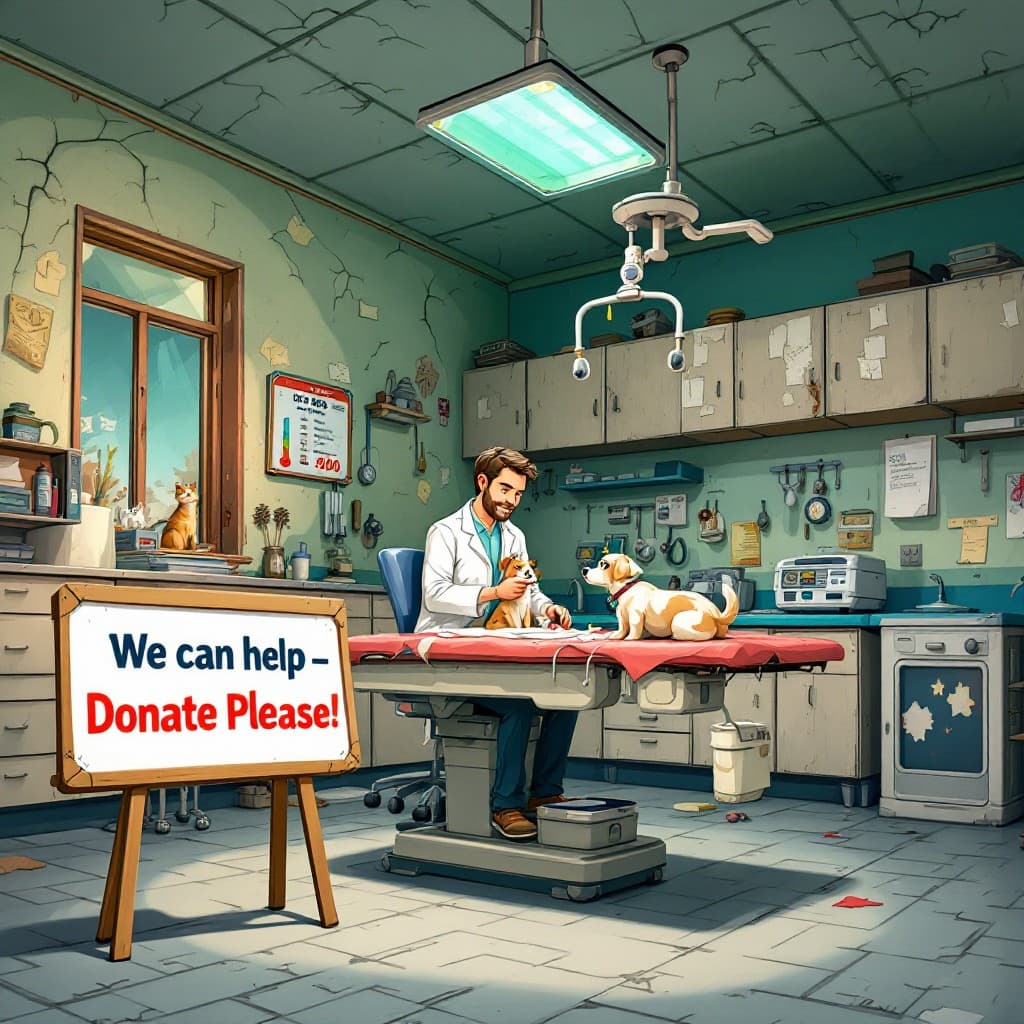 Vétérinaire soignant des animaux à la clinique