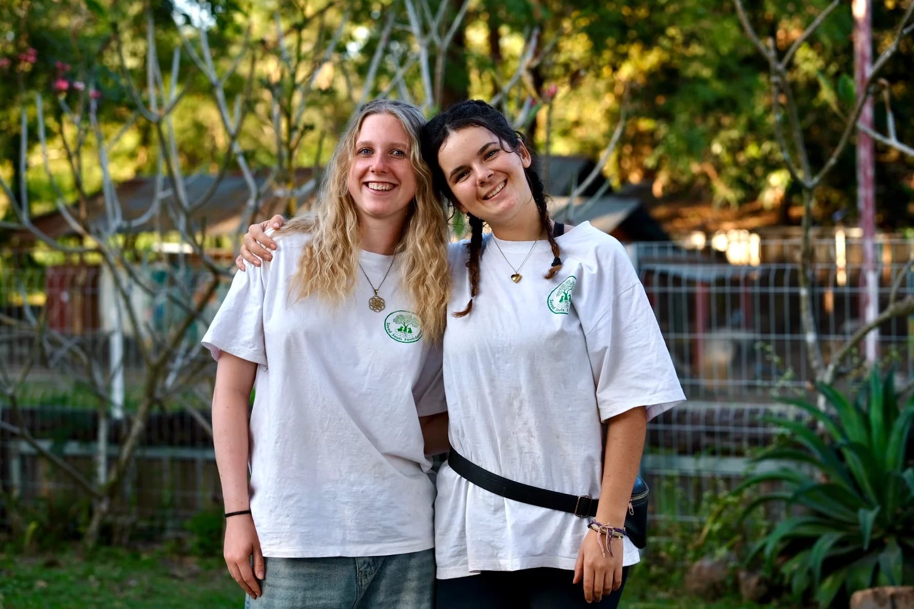 Team at the entrance of Saved Souls Foundation